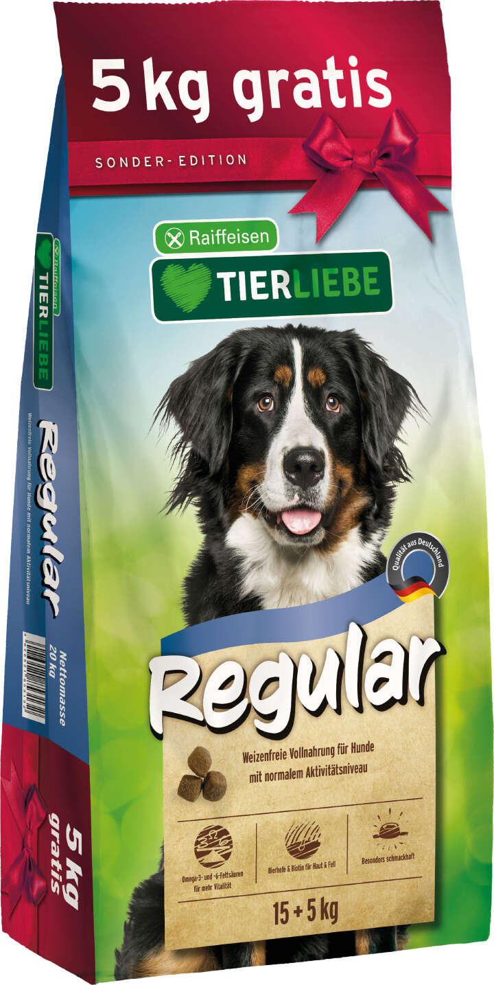 TIERLIEBE Hunde-Trockenfutter Regular